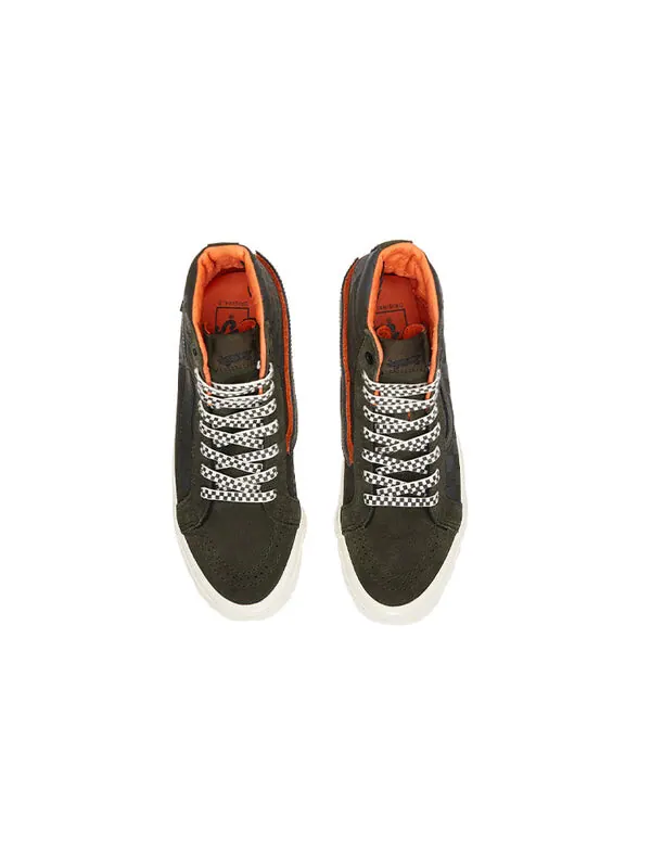 Кроссовки porter-yoshida & co. x og sk8-hi lx 'forest night floral checkerboard' Vans — изображение 4 из 4, темный зеленый