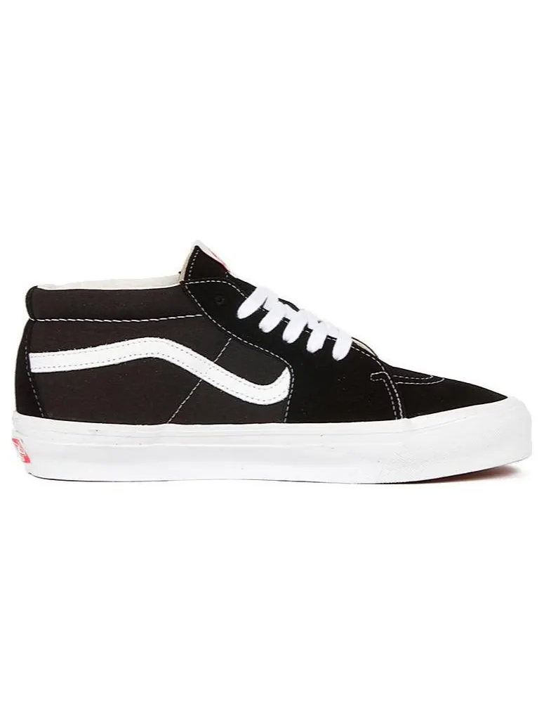 Кеды Vans Vaults Sk8-Mid OG LX 'Black White' — изображение 2 из 5, черный