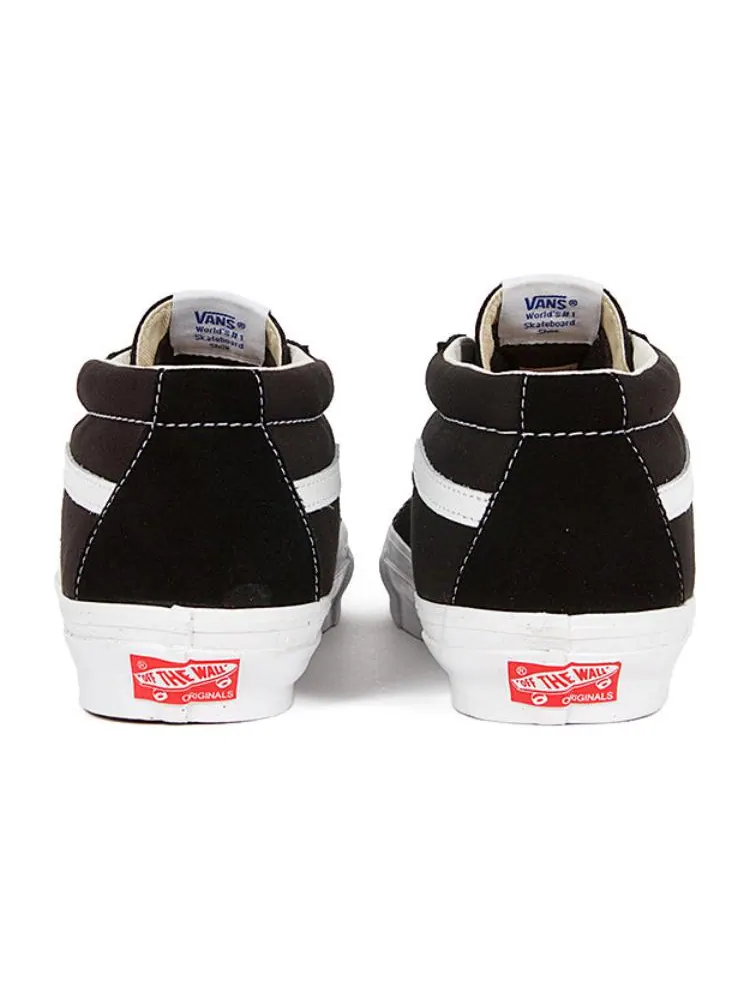 Кеды Vans Vaults Sk8-Mid OG LX 'Black White' — изображение 4 из 5, черный