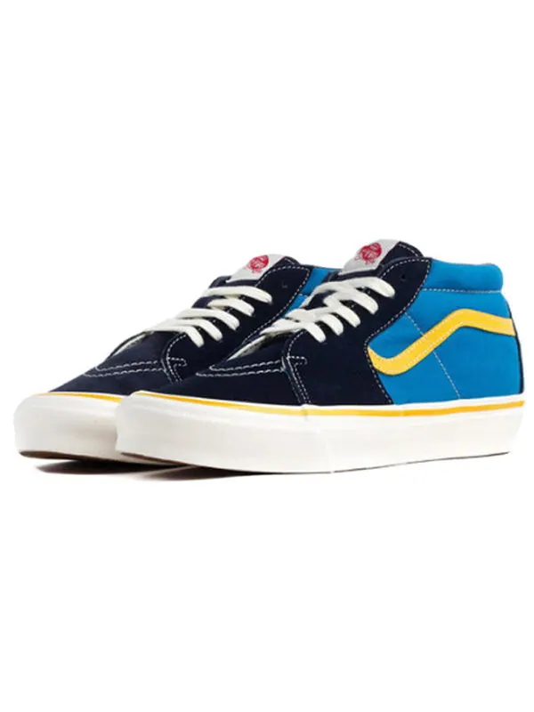 Кроссовки og sk8-mid lx 'mediterranean blue' Vans — изображение 3 из 4, черный/синий