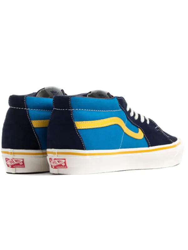 Кроссовки og sk8-mid lx 'mediterranean blue' Vans — изображение 4 из 4, черный/синий