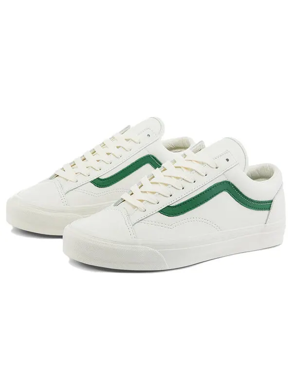 Кроссовки museum of peace and quiet x og style 36 lx 'white green' Vans — изображение 2 из 4, белый/зеленый