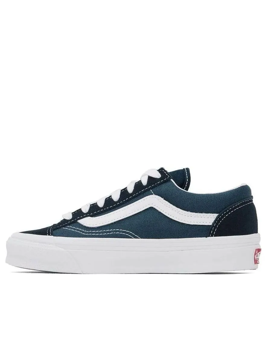 Кроссовки Vans OG style 36 LX 'Navy Black White' — изображение 1 из 5, темно-синий