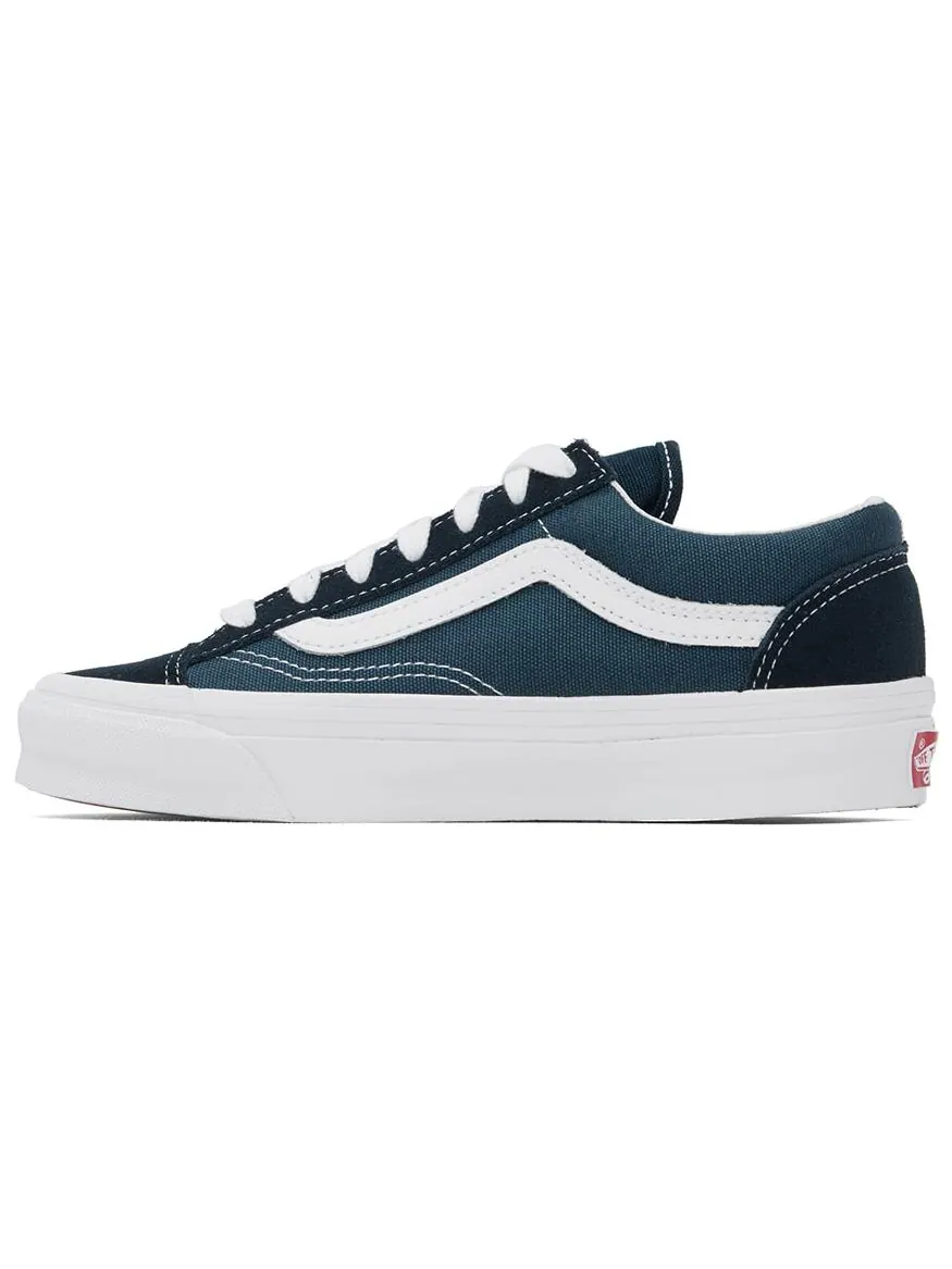 Кроссовки Vans OG style 36 LX 'Navy Black White' — изображение 2 из 5, темно-синий