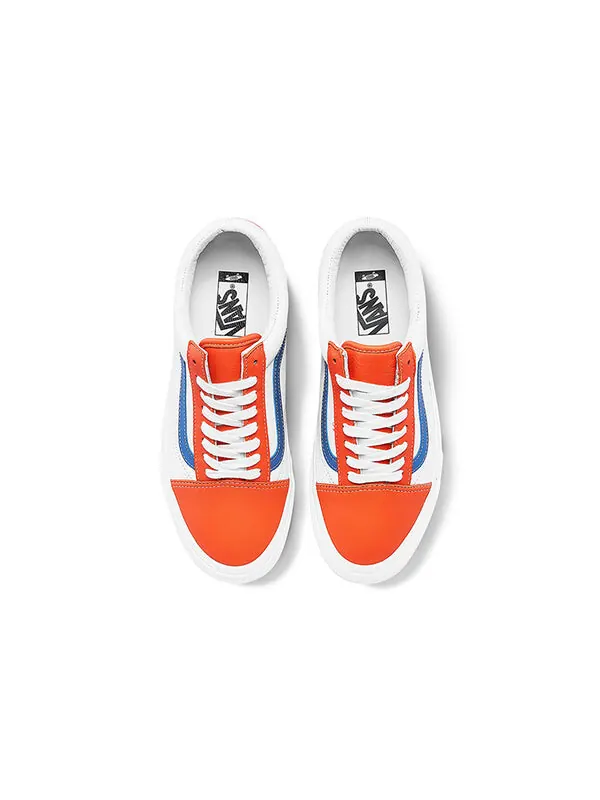 Кроссовки old skool vlt lx 'white orange blue' Vans — изображение 3 из 4, белый/оранжевый/синий