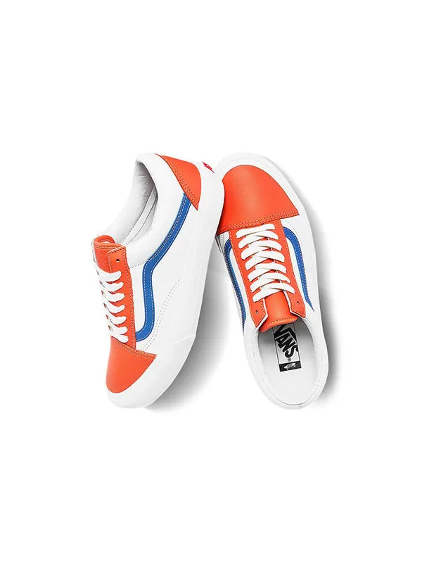 Кроссовки old skool vlt lx 'white orange blue' Vans — изображение 4 из 4, белый/оранжевый/синий