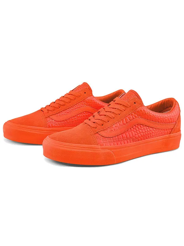 Кроссовки old skool vlt lx 'croc skin - flame' Vans — изображение 2 из 4, оранжевый