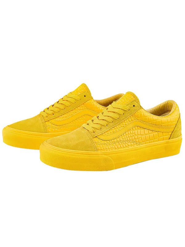 Кроссовки old skool vlt lx 'croc skin - lemon chrome' Vans — изображение 2 из 4, желтый