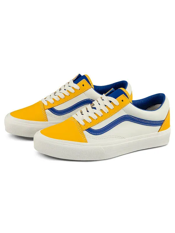 Кроссовки old skool lx 'lemon chrome marshmallow' Vans — изображение 2 из 4, желтый/белый/синий