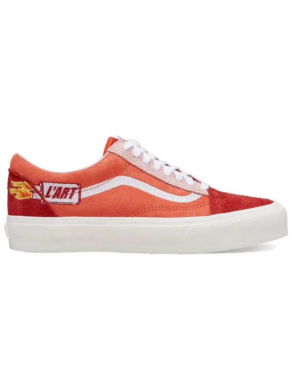 Кроссовки kar l'art de l'automobile x old skool vlt lx Vans — изображение 2 из 4, красный/оранжевый/белый
