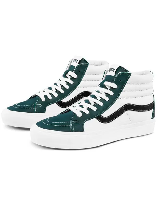 Кроссовки sk8-hi reissue 6 'marshmallow evergreen' Vans — изображение 2 из 4, зеленый/белый