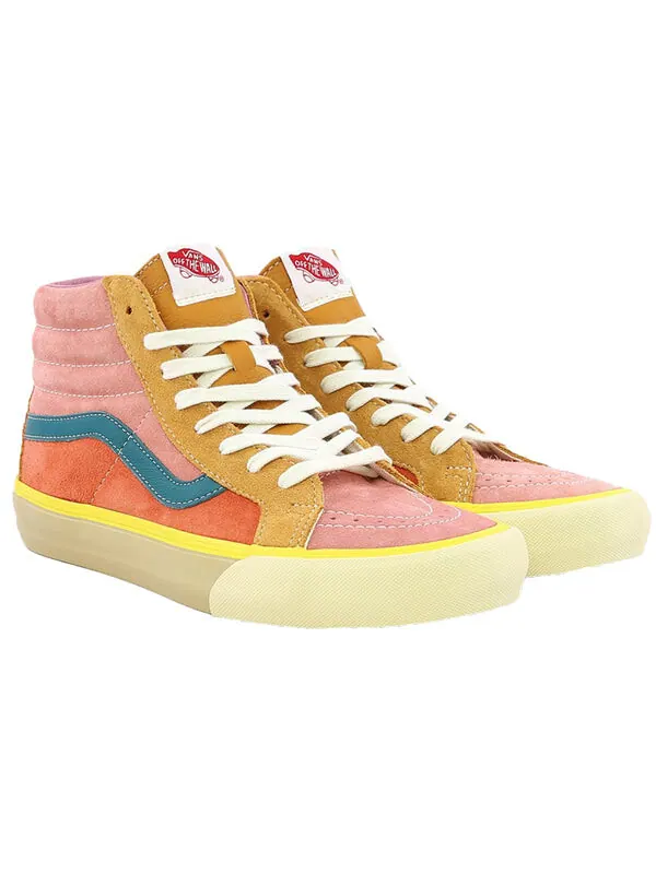 Кроссовки sk8-hi lx 'multicolor' Vans — изображение 3 из 4, коричневый/розовый