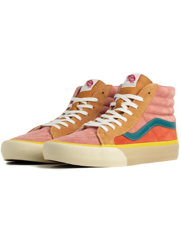 Кроссовки sk8-hi lx 'multicolor' Vans — изображение 4 из 4, коричневый/розовый
