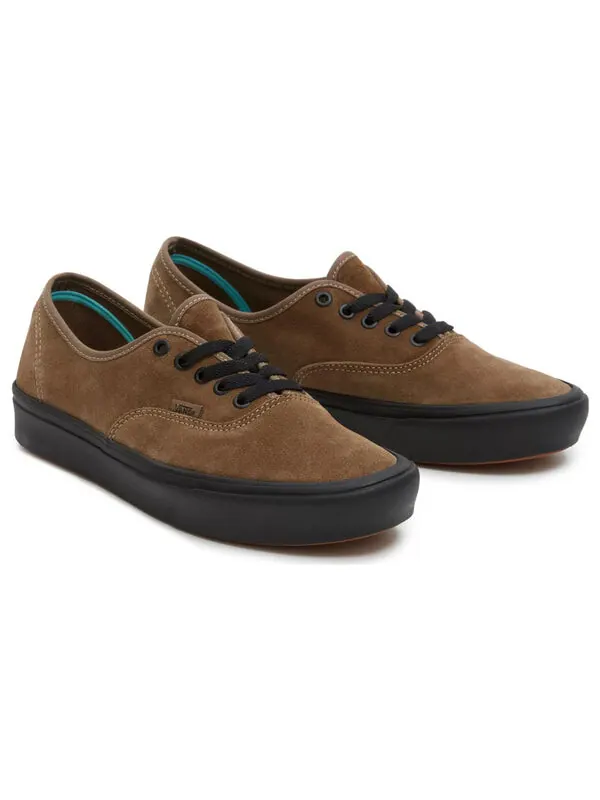 Кроссовки authentic comfycush suede shoes 'brown' Vans — изображение 3 из 4, коричневый/черный