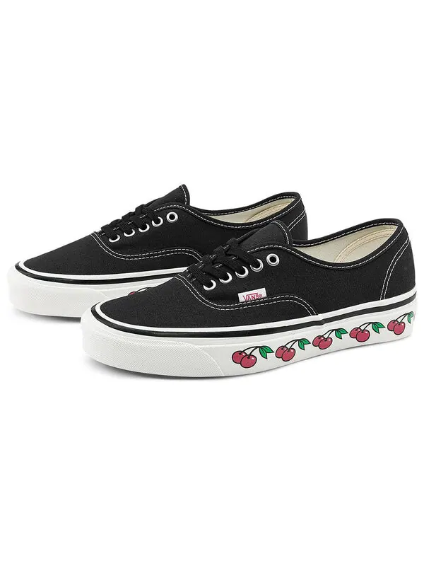 Кроссовки authentic 44 'black cherry' Vans — изображение 3 из 4, черный/белый/красный