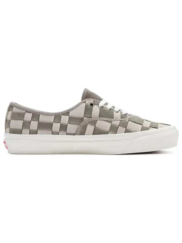 Кроссовки authentic woven check 44 dx 'grey white' Vans — изображение 2 из 4, серый/белый