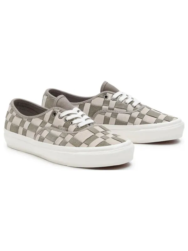 Кроссовки authentic woven check 44 dx 'grey white' Vans — изображение 3 из 4, серый/белый