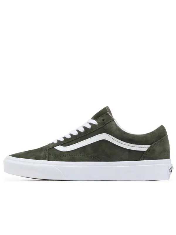 Кроссовки old skool zamszowe 'green' Vans — изображение 1 из 4, оливковый зеленый