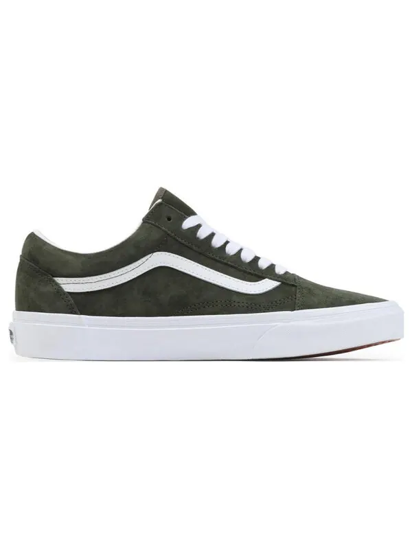 Кроссовки old skool zamszowe 'green' Vans — изображение 2 из 4, оливковый зеленый