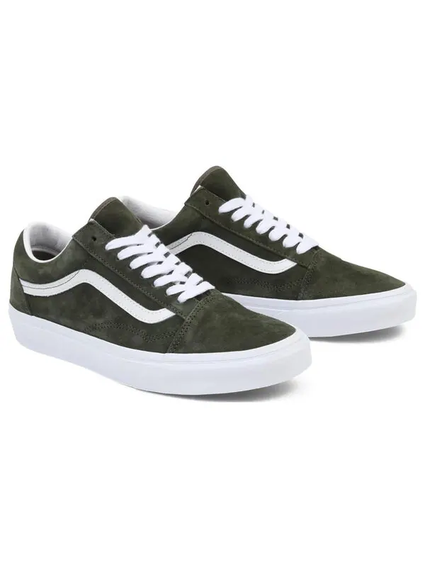 Кроссовки old skool zamszowe 'green' Vans — изображение 3 из 4, оливковый зеленый