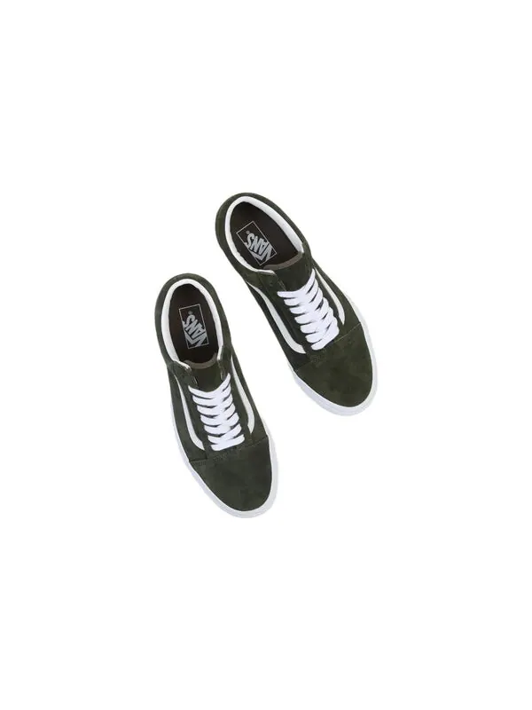 Кроссовки old skool zamszowe 'green' Vans — изображение 4 из 4, оливковый зеленый