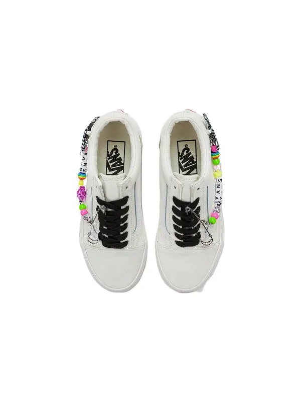 Кроссовки old skool 'white black' Vans — изображение 4 из 4, белый/черный