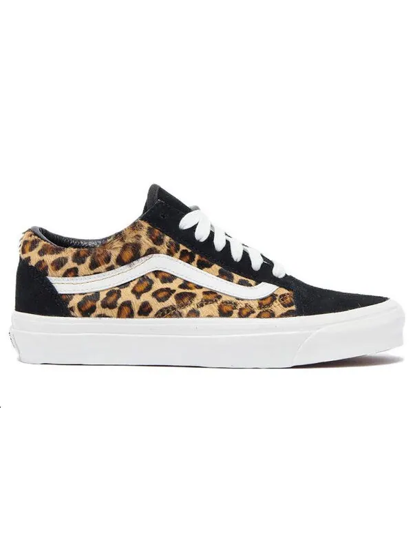 Кроссовки old skool ua 36 dx anaheim factory leopard 'brown black' Vans — изображение 2 из 4, коричневый/черный