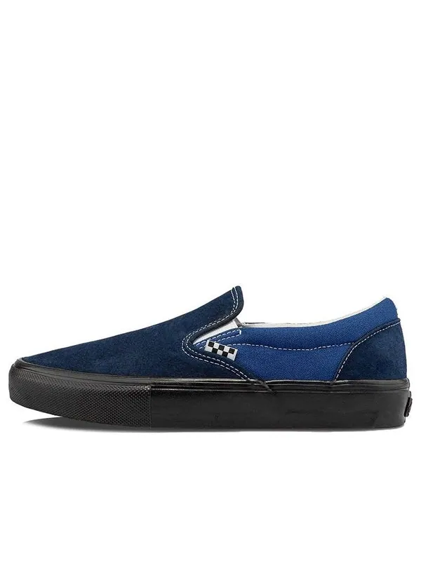 Кроссовки skate slip-on vcu sneakers black/blue Vans — изображение 1 из 4, синий/черный