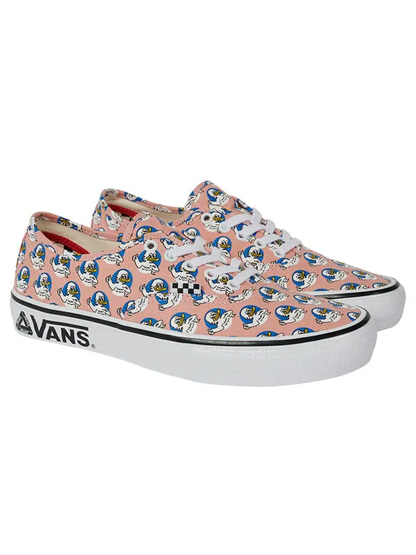 Кроссовки palace x skate authentic 'jeremy the duck - salmon' Vans — изображение 2 из 4, розовый