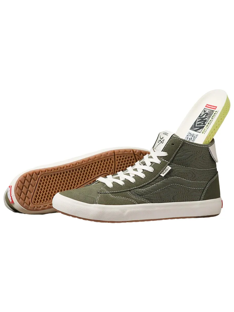 Кеды Vans Quilted The Lizzie 'Green White' — изображение 3 из 5, зеленый