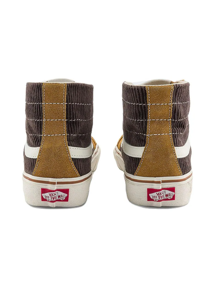 Кроссовки Vans Sk8-Hi 38 Decon VR3 SF 'Dark Brown Gold' — изображение 3 из 4, коричневый