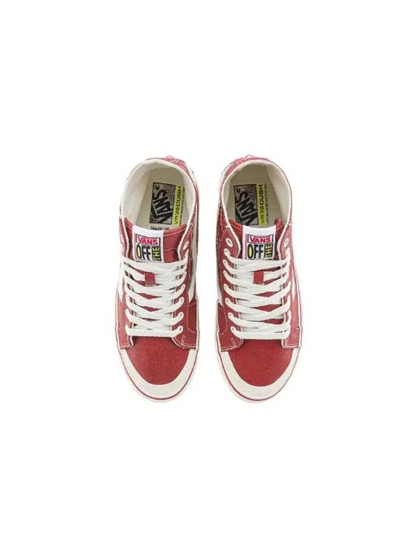 Кроссовки sk8-hi 'red white' Vans — изображение 3 из 4, красный/белый