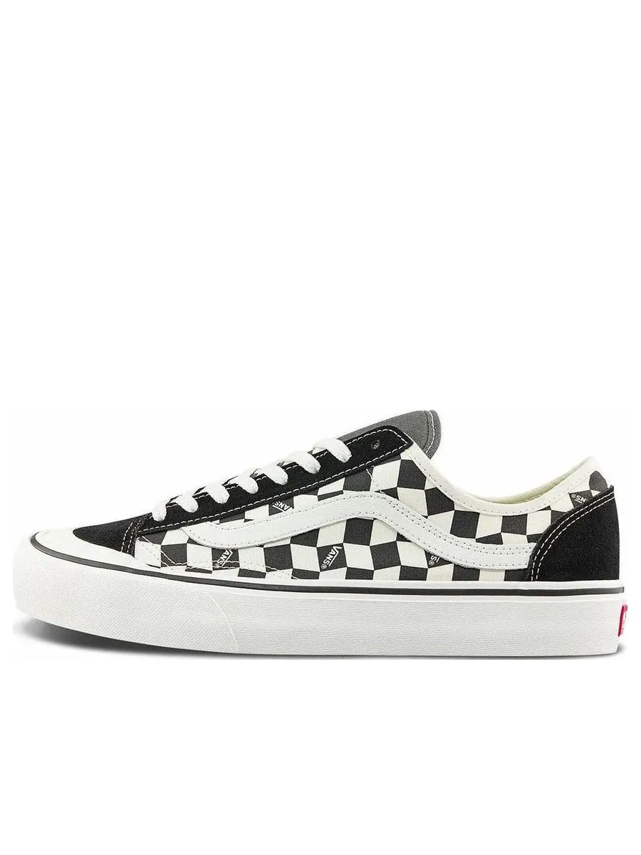 Кеды Vans Style 136 Decon Vr3 SF Casual Low Top Skateboarding Shoes Unisex Black White Grid — изображение 1 из 5