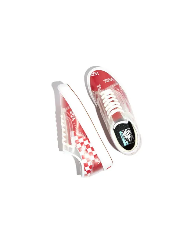 Кроссовки slip-skool comfycush ' block - red checker' Vans — изображение 3 из 4, красный/белый