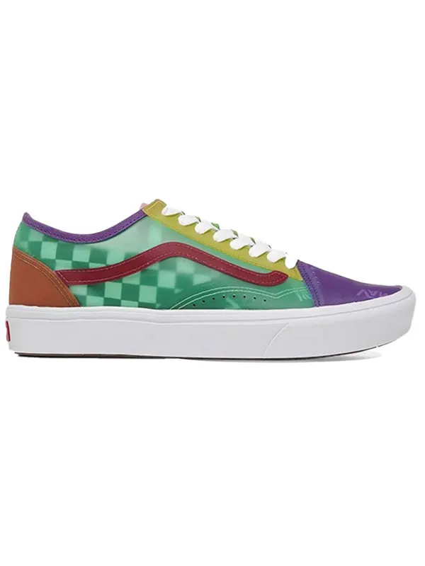 Кроссовки comfycush slip-skool (j@zz) deep 'green purple' Vans — изображение 2 из 4, зеленый/фиолетовый