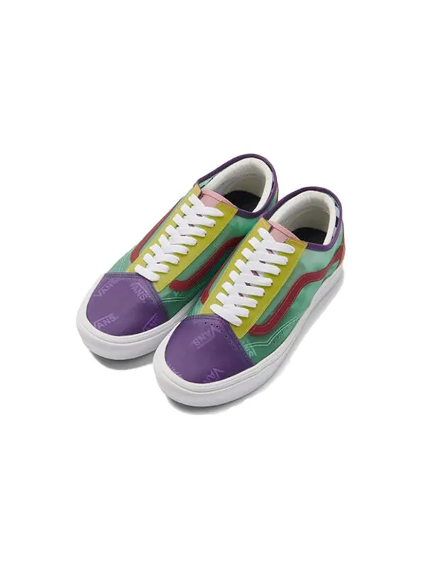 Кроссовки comfycush slip-skool (j@zz) deep 'green purple' Vans — изображение 3 из 4, зеленый/фиолетовый