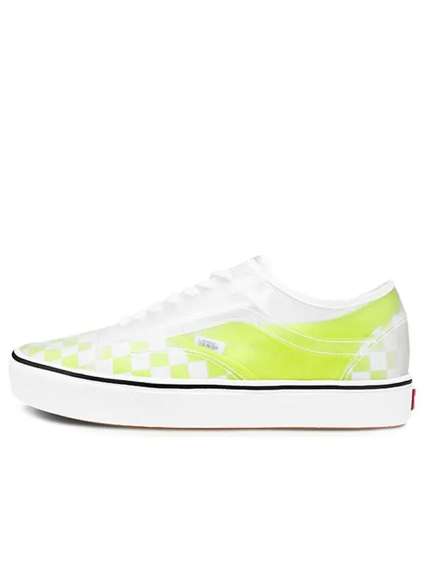 Кроссовки comfycush slip-skool 'safety yellow checkerboard' Vans — изображение 1 из 4, желтый/белый