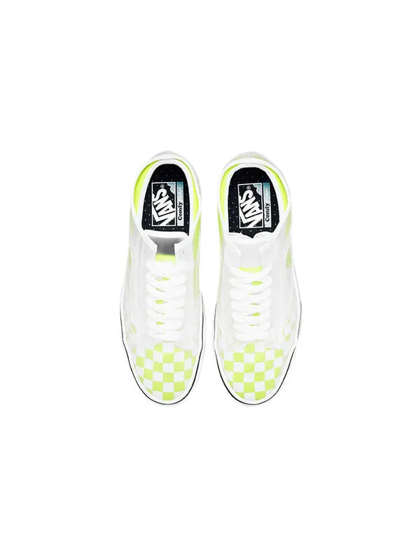 Кроссовки comfycush slip-skool 'safety yellow checkerboard' Vans — изображение 3 из 4, желтый/белый