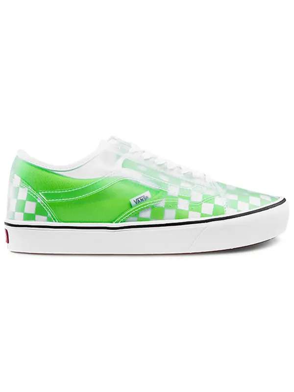 Кроссовки comfycush slip-skool 'green gecko/true white' Vans — изображение 2 из 4, зеленый/белый
