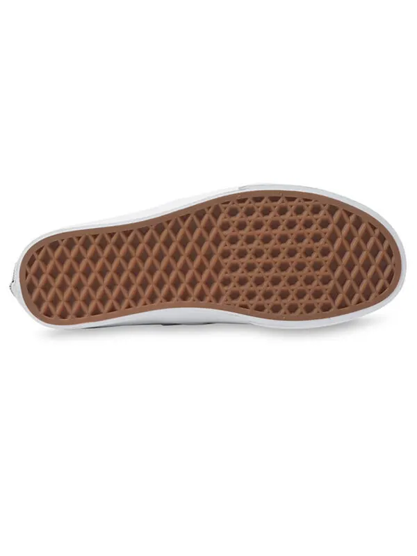 Кроссовки classic slip-on plaid white/black Vans — изображение 4 из 4, черный