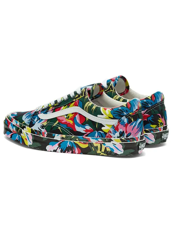 Кроссовки kenzo x og old skool lx 'floral green' Vans — изображение 3 из 4, синий