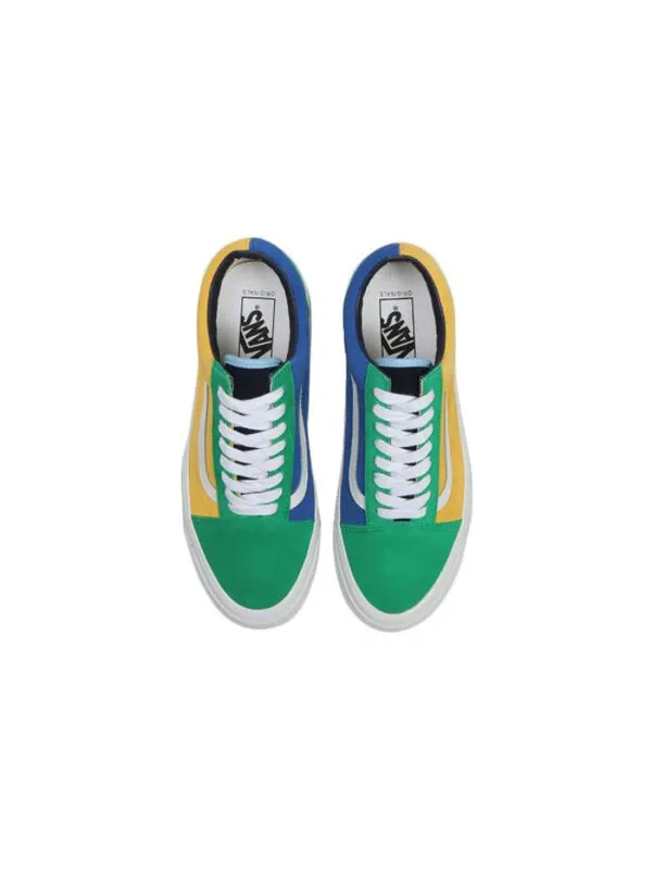 Кроссовки og old skool lx 'off the wall green yellow' Vans — изображение 4 из 4, желтый/зеленый/синий