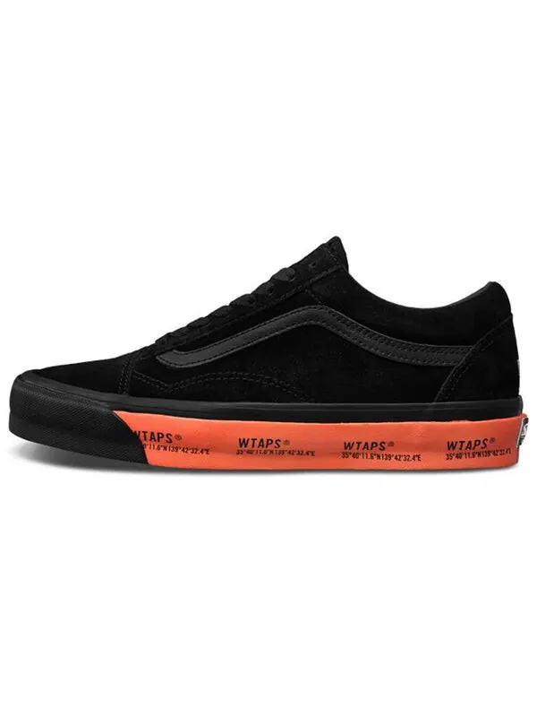 Кроссовки wtaps x old skool lx 'black orange' Vans — изображение 2 из 4, черный/красный