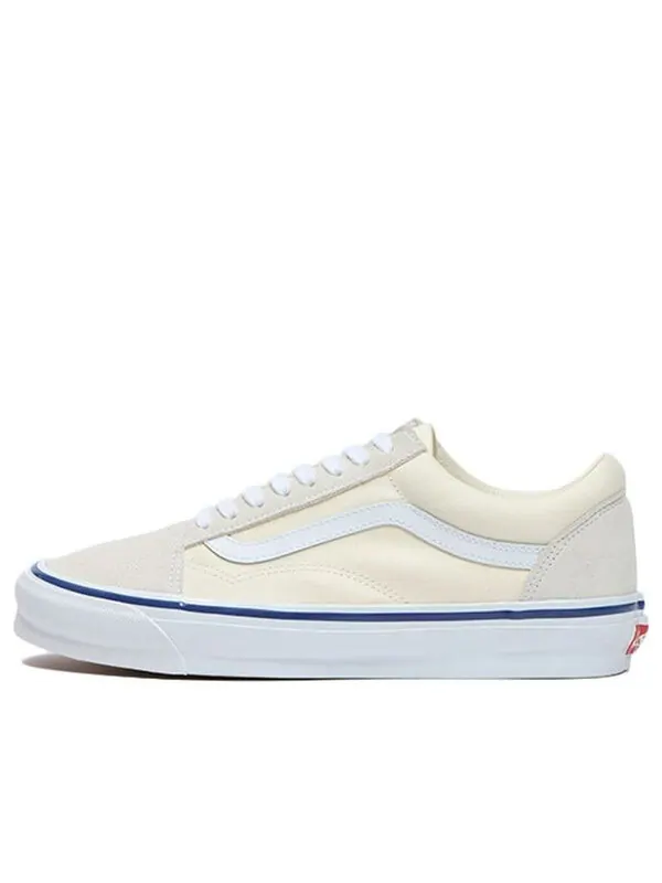 Кроссовки og old skool lx 'classic white' Vans — изображение 1 из 4, белый/синий