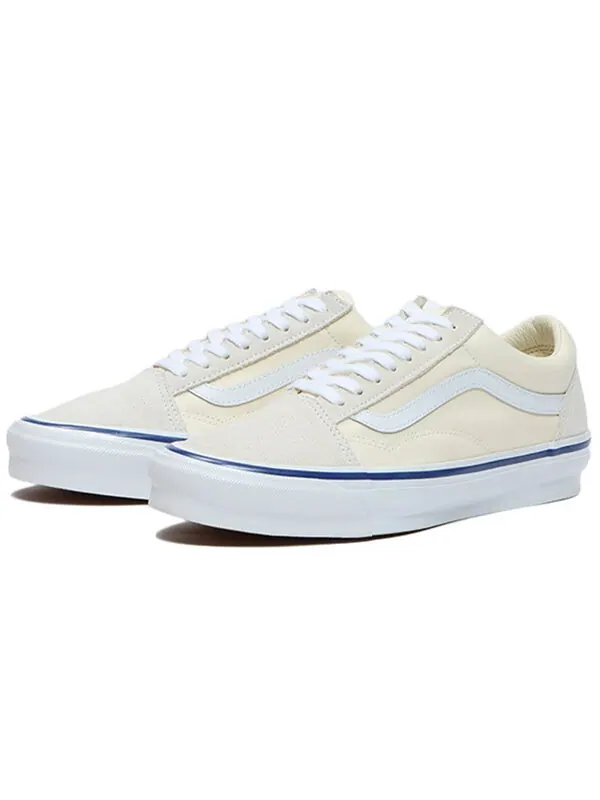 Кроссовки og old skool lx 'classic white' Vans — изображение 2 из 4, белый/синий