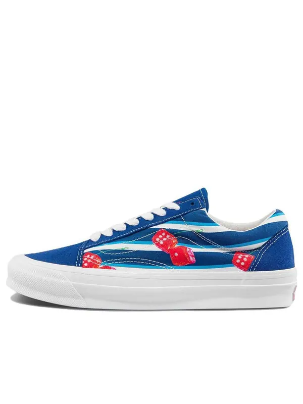 Кроссовки og old skool lx 'snake eyes - true blue' Vans — изображение 1 из 4, синий/белый/красный