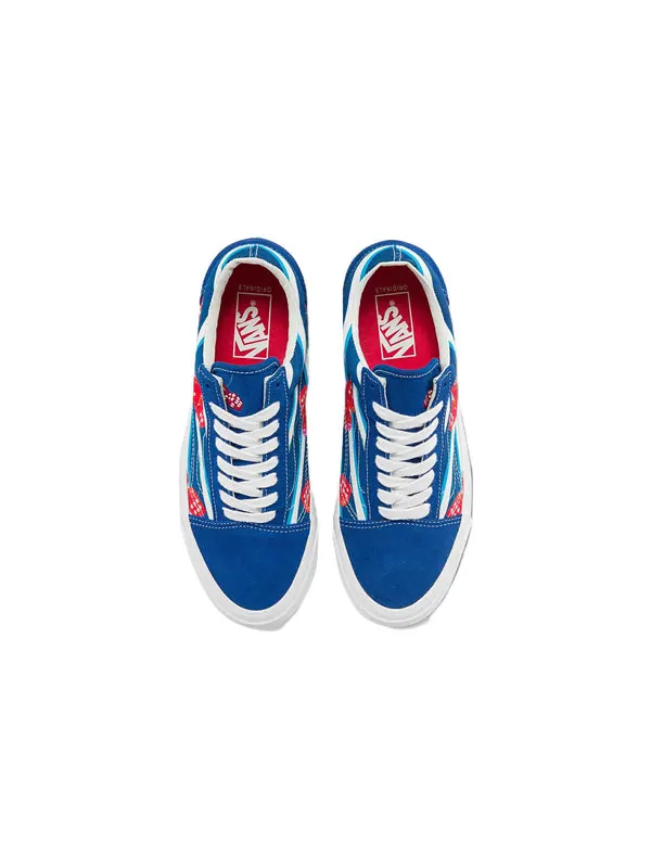 Кроссовки og old skool lx 'snake eyes - true blue' Vans — изображение 3 из 4, синий/белый/красный
