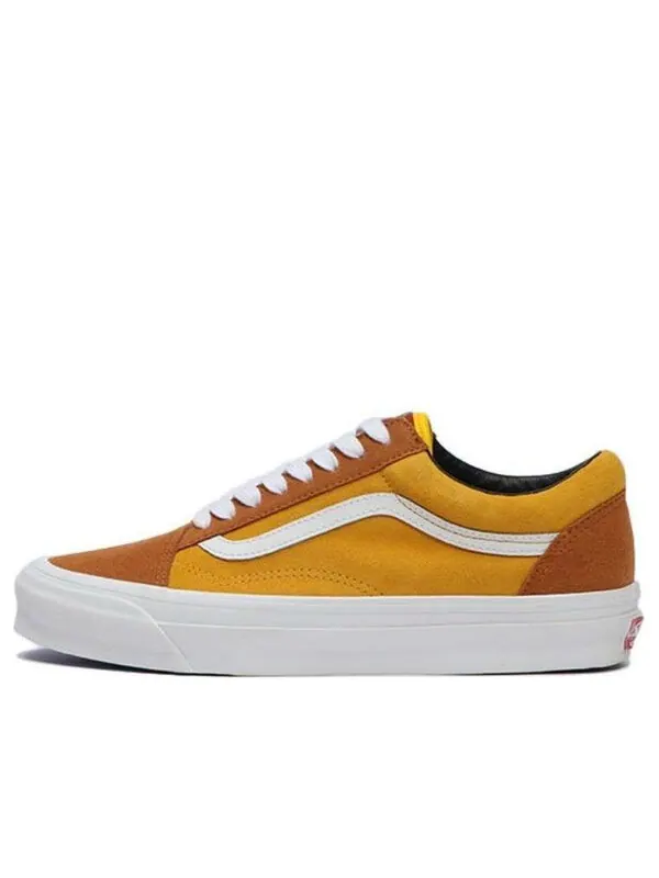 Кроссовки og old skool lx 'off the wall brown tan' Vans — изображение 1 из 4, бежевый/зеленый