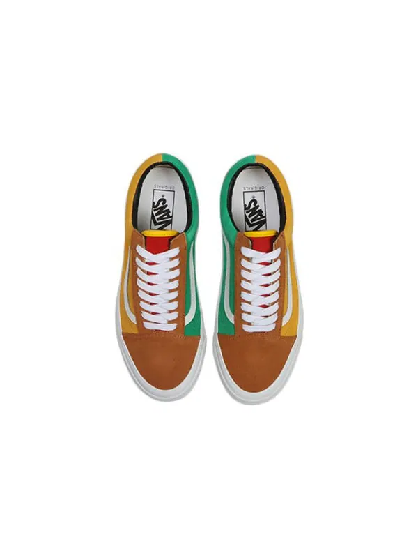 Кроссовки og old skool lx 'off the wall brown tan' Vans — изображение 4 из 4, бежевый/зеленый