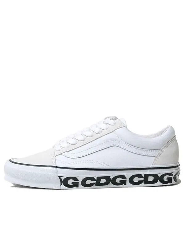 Кроссовки x comme des garcons cdg old skool casual skateboarding shoes white Vans — изображение 1 из 2, белый